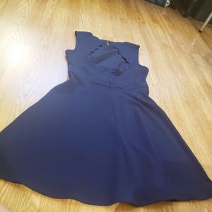 Navy Blue Open Back Francesca's Dress
